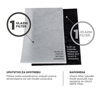 Set univerzalnih filtera za usisavače