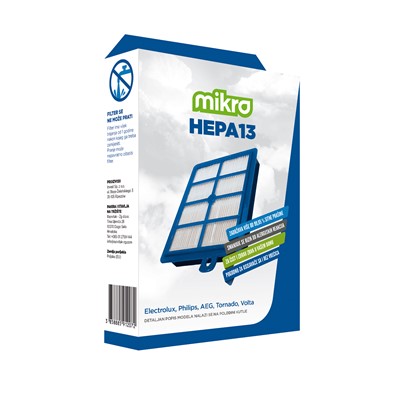 Hepa filter kompatibilan s Electrolux EFH12W, EFS1WCC, EFH13WK; Philips FC8038/01