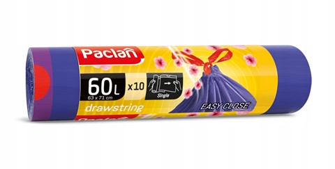 Mirisne vreće za smeće Paclan 60L / 10 kom sa vezicom