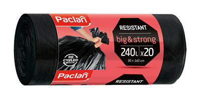 Vreće za smeće Paclan Resistant Big&Strong 240 l, 20 kom