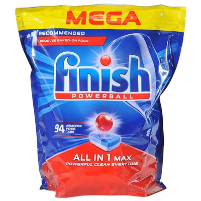 Tablete za strojno pranje posuđa Finish Powerball All in 1 Max, 94 kom