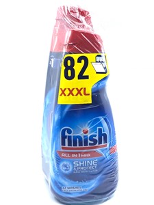 Finish Gel za strojno pranje posuđa Shine & Protect All in 1 Max, 1650 ml