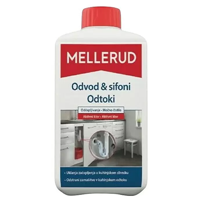 Mellerud Odvod & sifoni Odčepljivanje 1,0 l Aktivni klor