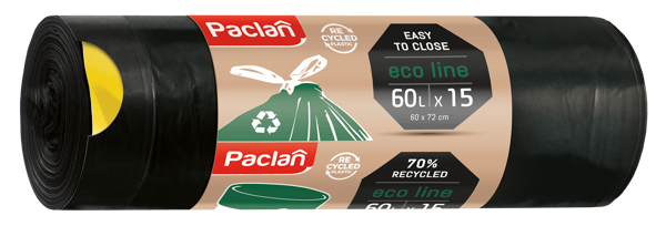 Vreće za smeće Paclan Eco Line 60 l 15/1 s vezicom