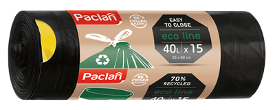 Vreće za smeće Paclan Eco Line 40 l 15/1 s vezicom