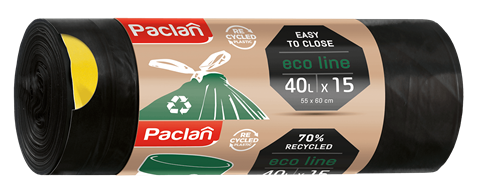 Vreće za smeće Paclan Eco Line 40 l 15/1 s vezicom