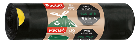 Vreće za smeće Paclan Eco Line 70 l 15/1 s vezicom