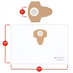 Sintetičke vrećice kompatibilne s Parkside PNTS 1500 A1, PNTS 23 E, PWD 25 A1, PWDA 20 Li-C3...