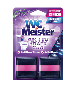 Kocke za vodokotlić WC Meister Aktiv kraft Lavanda 2 x 50g