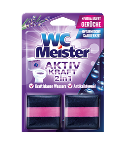 Kocke za vodokotlić WC Meister Aktiv kraft Lavanda 2 x 50g