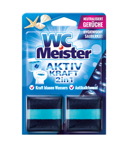 Kocke za vodokotlić WC Meister Aktiv kraft Ocean 2 x 50g