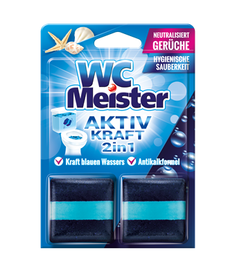 Kocke za vodokotlić WC Meister Aktiv kraft Ocean 2 x 50g