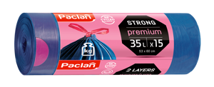 Vreće za smeće Paclan Premium 35L / 15 kom