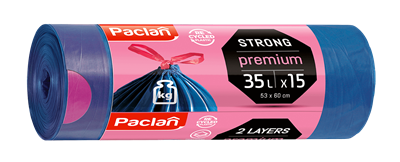 Vreće za smeće Paclan Premium 35L / 15 kom