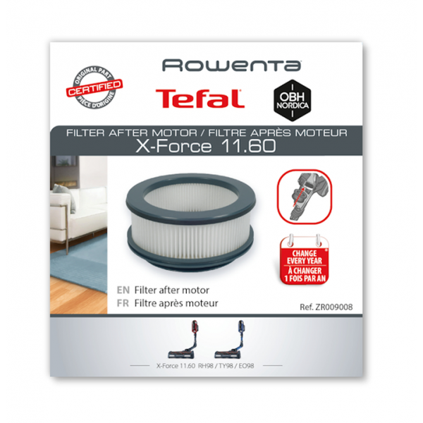 Originalni filter iza motora za Rowenta / Tefal X-Force Flex – ZR009008
