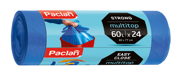 Vreće za smeće PACLAN MultiTop Strong 60 L – 24 kom