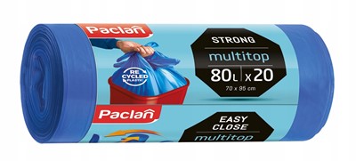 Vreće za smeće Paclan Multitop Strong 80L / 20 kom