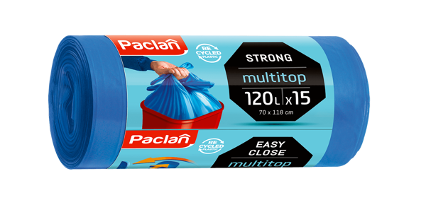 Vreće za smeće Paclan Multitop Strong 120L / 15 kom
