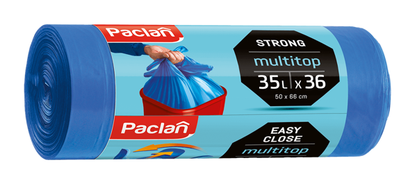 Vreće za smeće Paclan Multitop Strong 35L / 36 kom