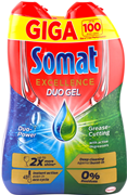 Somat Excellence Duo Gel za strojno pranje posuđa, 2 x 900 ml, 1,8 l