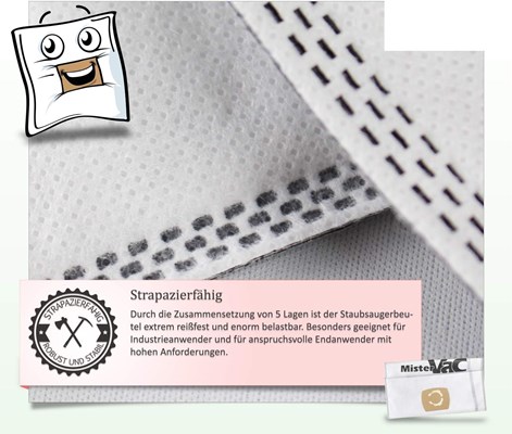 Vrećice za usisavače kompatibilne s ZA ELECTROLUX / NILFISK UZ920, UZ930, GD930, DP9000.. 5/1