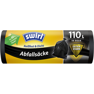 Vreće za smeće Swirl 110 L / 10 kom, crne