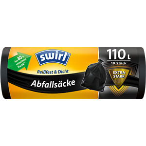 Vreće za smeće Swirl 110 L / 10 kom, crne
