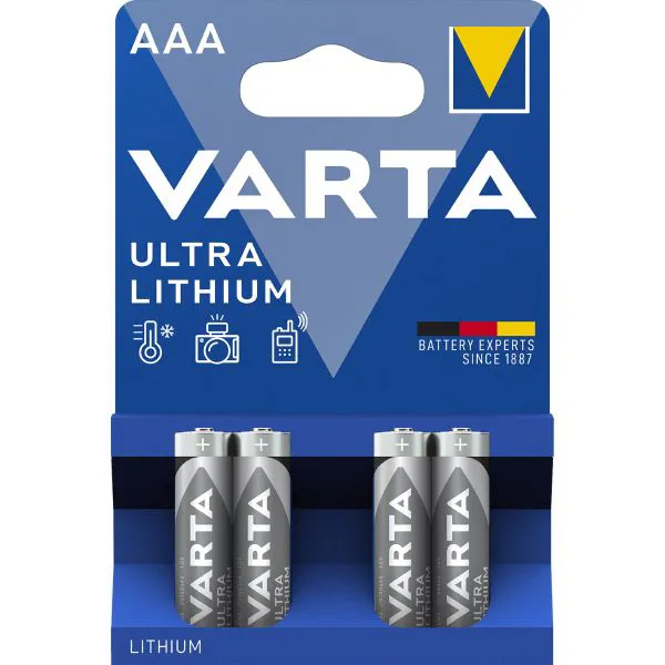 Baterije Varta AAA Ultra Lithium Blister, 4 kom
