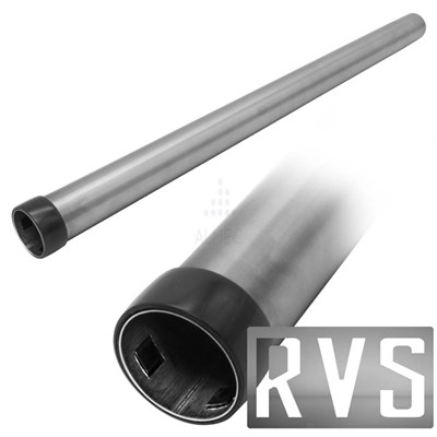 RVS metalna usisna cijev S0419, plastični prsten, Ø35 mm