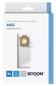 Sintetičke vrećice kompatibilne s Electrolux ES17 / AEG gr.17, Vampyrette 2.0