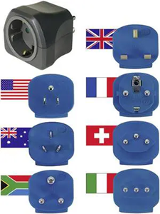 Putni set adaptera Travel Plugs