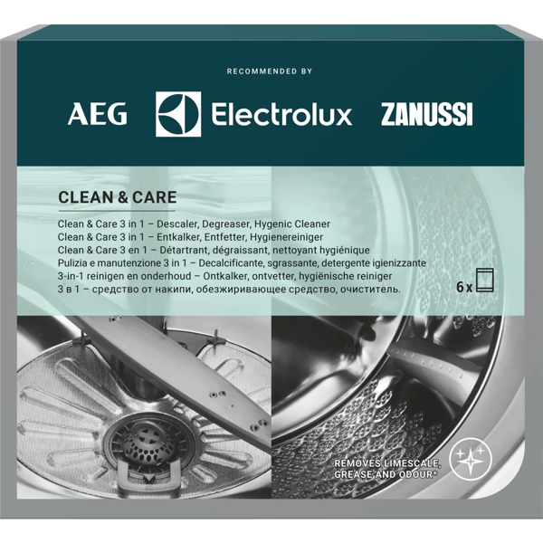 Sredstvo za čišćenje perilice rublja i posuđa Electrolux M2GCP600,  Clean&Care