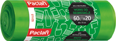 Vreće za razvrstavanje otpada - Staklo / 60x72 cm / 60l, 20 kom