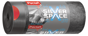 Vreće za smeće Paclan Silver Space 35L, 15 kom