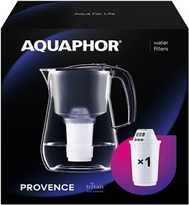 Vrč za filtriranje vode Aquaphor Provance 4.2L, crni