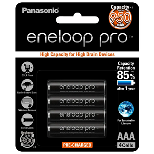 Punjiva baterija Panasonic Eneloop Pro AAA blister, 4 kom
