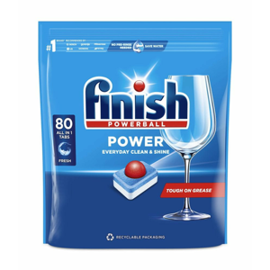 Tablete za strojno pranje posuđa Finish Powerball All in 1 Max, 80 kom