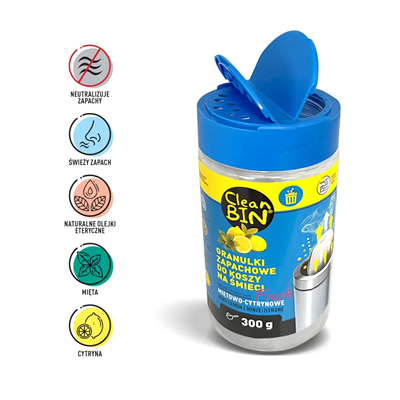 Mirisne granule za kante za smeće Cleanbin, 300g