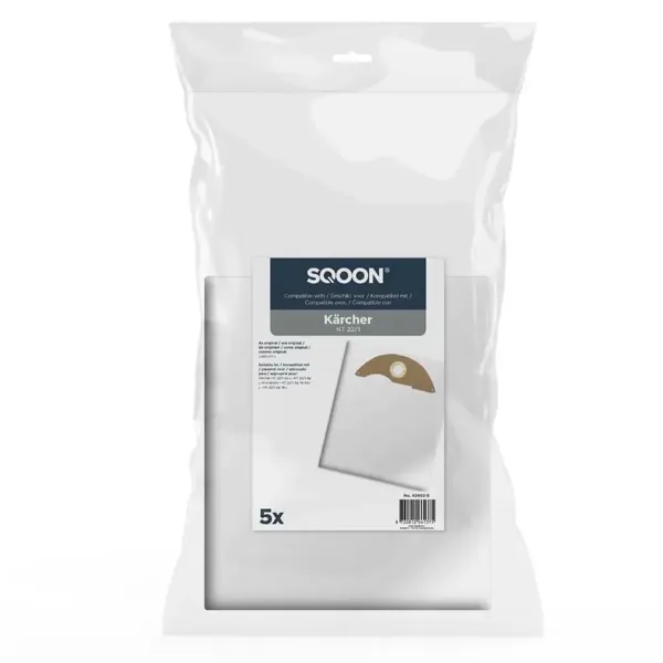 SQOON vrećice za Kärcher 2.889-217.0, NT 22/1 Ap, NT 22/1 Ap Te - 5 kom