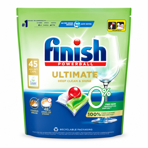 Finish Ultimate 0% All in 1 kapsule za perilicu posuđa – 45 kom