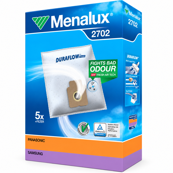 Vrećice za usisavače Menalux 2702 / Panasonic C-17, 5 kom