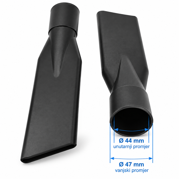 Uska mlaznica za profesionalne usisavače, 25 cm, unutarnji promjer 44 mm, SQOON S0331
