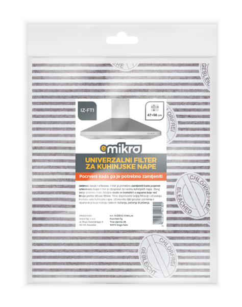 Univerzalni filter za kuhinjske nape IZ-FT1 Antigrease