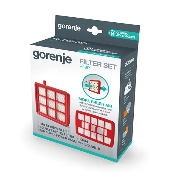 Gorenje Filter set za HFSP, VC1901GCYIV, VC2303RCYIV, 466439