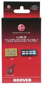 Set filtera Hoover U63