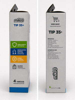 Sintetičke vrećice kompatibilne s Vivax, Zanussi, Tristar, Sencor,Grundig, Quadro, Samsung...