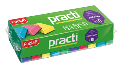 Paclan Practi raznobojne abrazivne spužvice 10/1