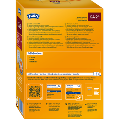 Vrećice za usisavače Swirl KÄ 2 / UNI10