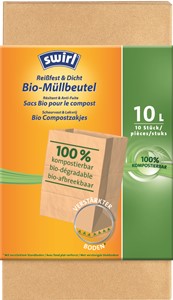 BIO RAZGRADIVE VREĆE ZA SMEĆE SWIRL 10L/10 KOM, Papir